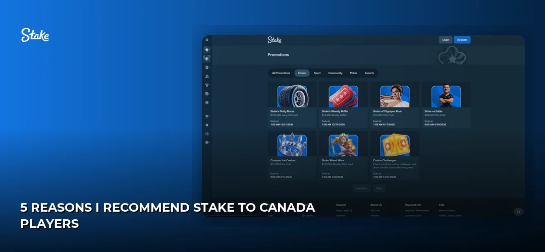 5 Reasons I Recommend Stake to Canada Players